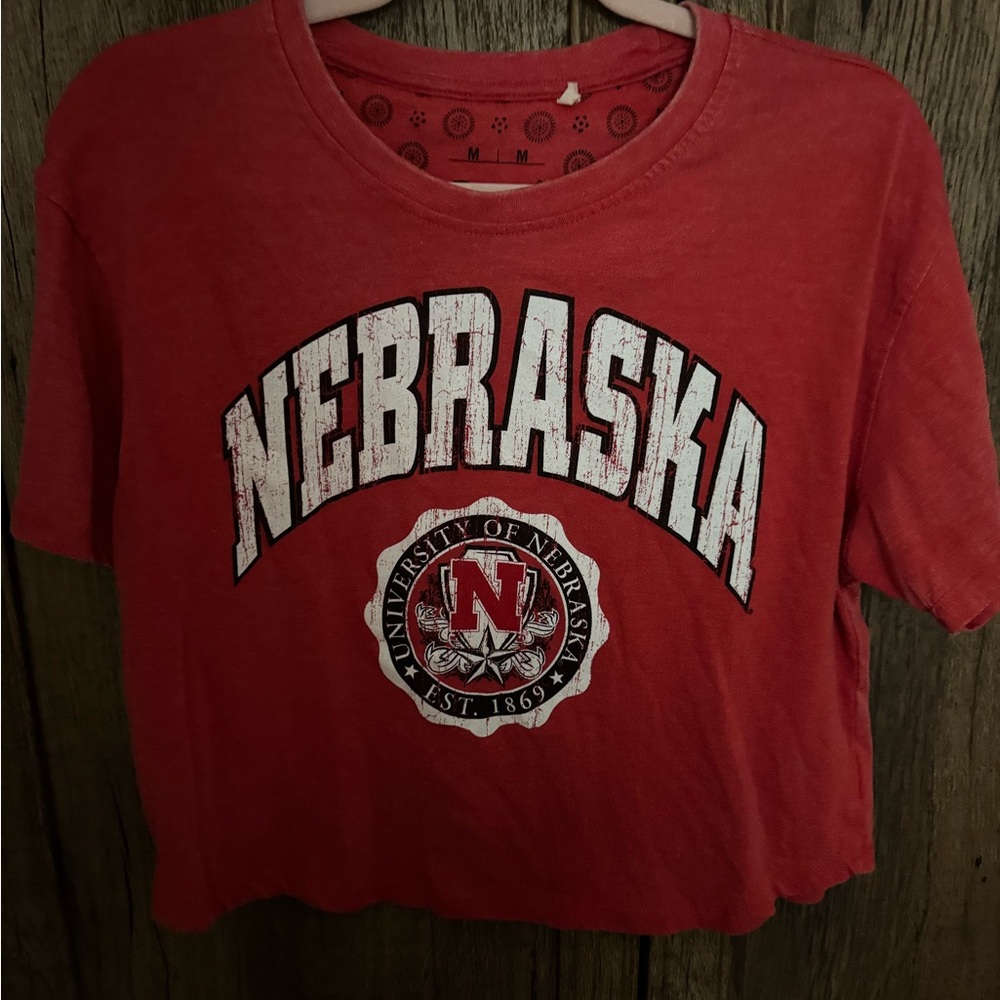 Nebraska Red Crop Top